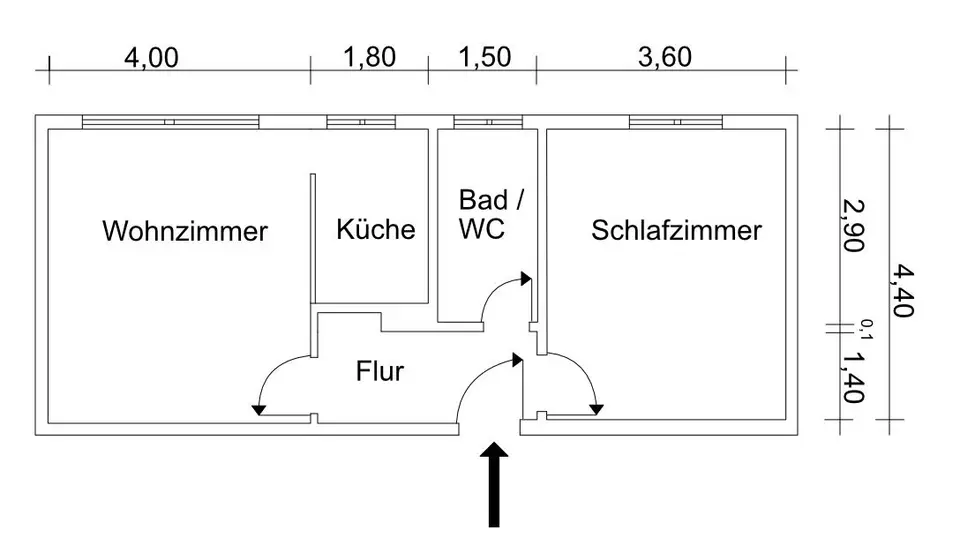 2 Zimmer Wohnung mit 45 m² in Dortmund – Bild 6
