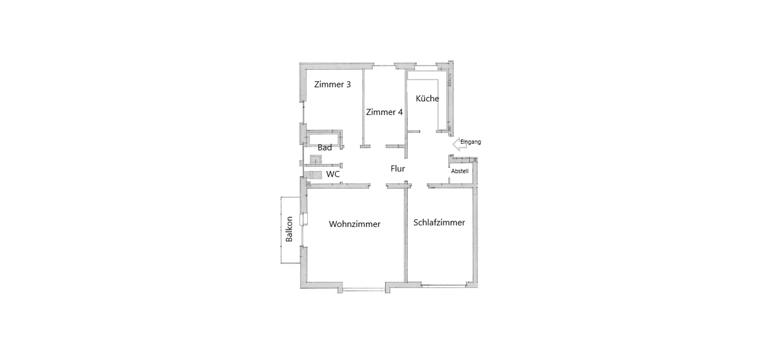 4 Zimmer Wohnung mit 92 m² in Würzburg – Bild 2