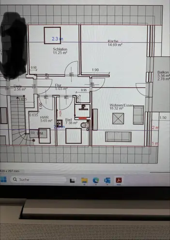 3 Zimmer Wohnung mit 60 m² in Münster – Bild 2