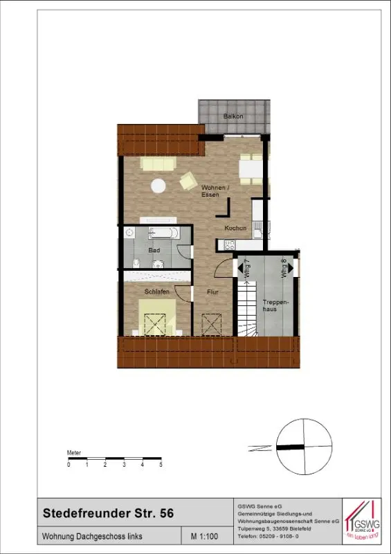 2 Zimmer Wohnung mit 59 m² in Bielefeld – Bild 5