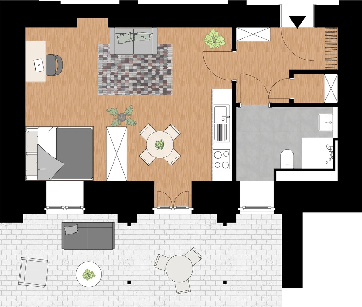 1 Zimmer Wohnung mit 40 m² in Aachen – Bild 6