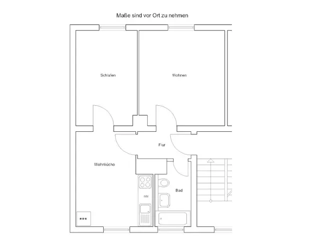 2 Zimmer Wohnung mit 45 m² in Braunschweig – Bild 2