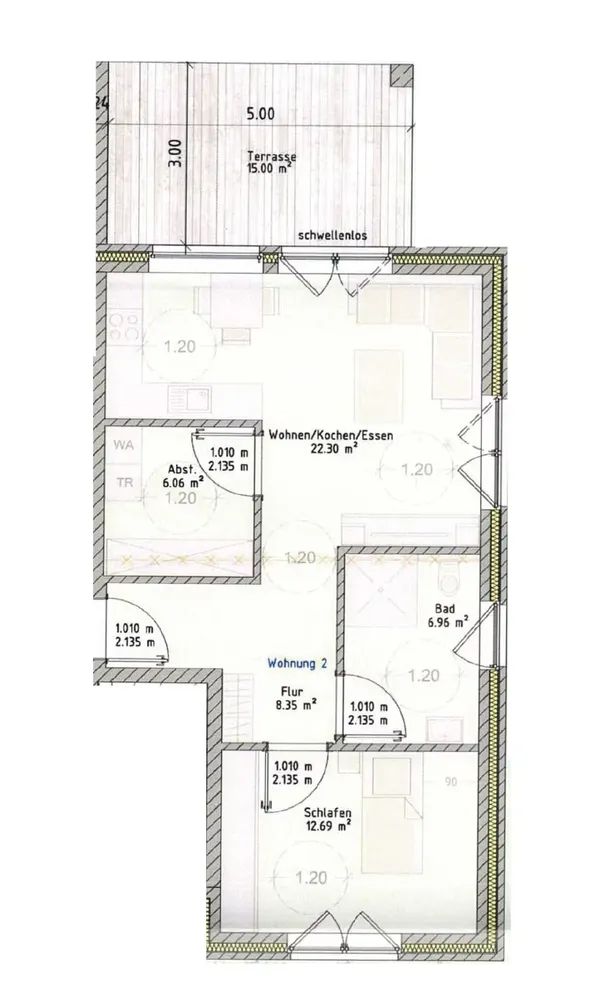 2 Zimmer Wohnung mit 61 m² in Oldenburg – Bild 9