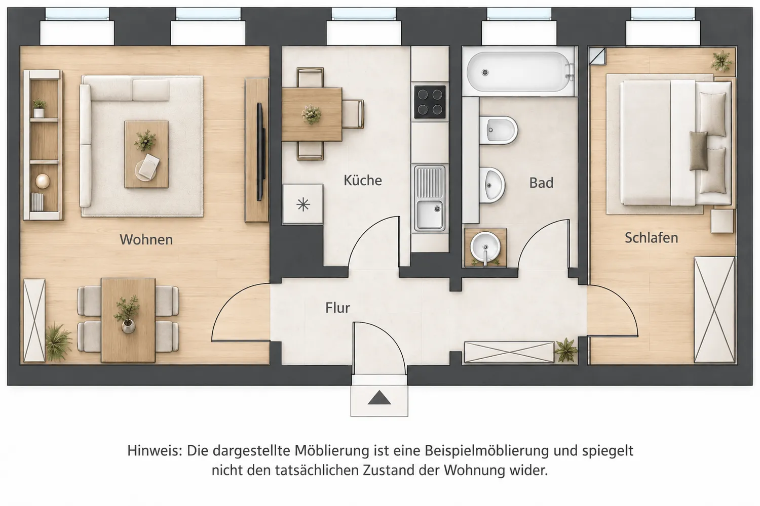2 Zimmer Wohnung mit 49 m² in Leipzig – Bild 3
