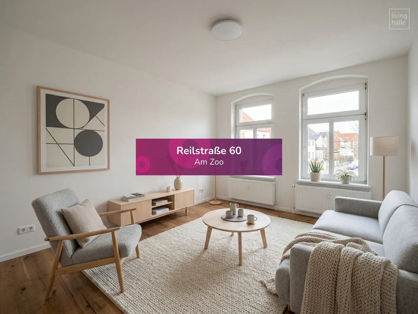 2 Zimmer Wohnung mit 60 m² in Halle (Saale) – Bild 1