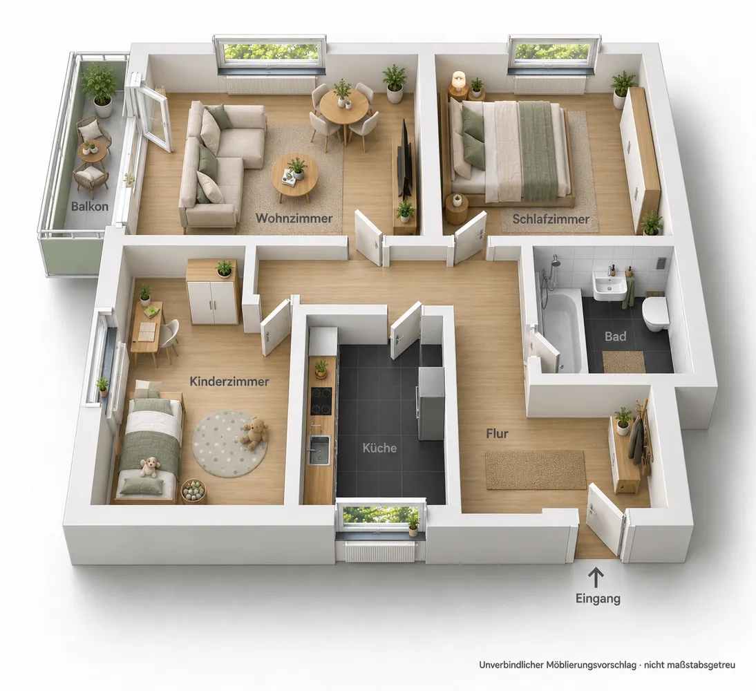 3 Zimmer Wohnung mit 72 m² in Iserlohn – Bild 3