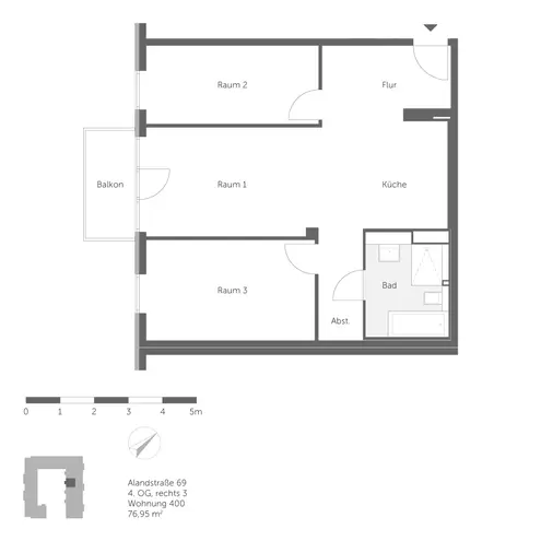 3 Zimmer Wohnung mit 77 m² in Berlin – Bild 9