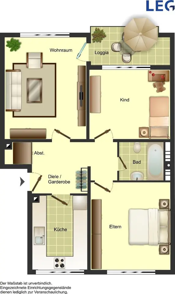 3 Zimmer Wohnung mit 69 m² in Duisburg – Bild 10