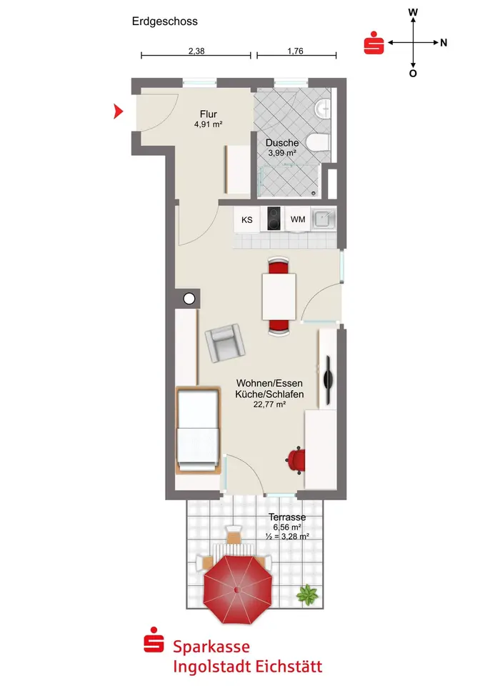 Studio mit 35 m² in Ingolstadt – Bild 8