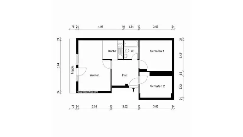 3 Zimmer Wohnung mit 59 m² in Jena – Bild 5