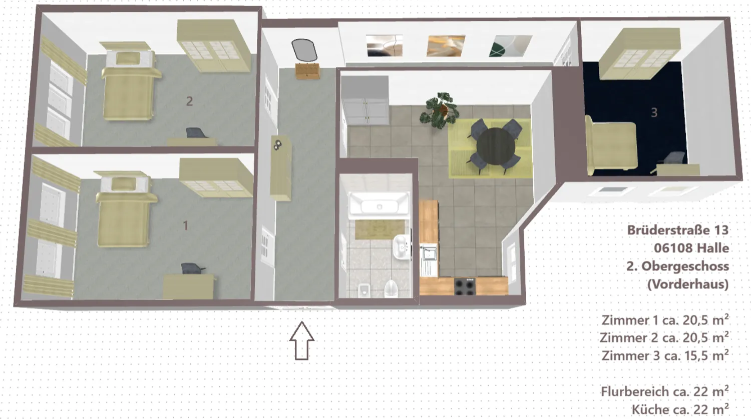 3 Zimmer Wohnung mit 106 m² in Halle (Saale) – Bild 11