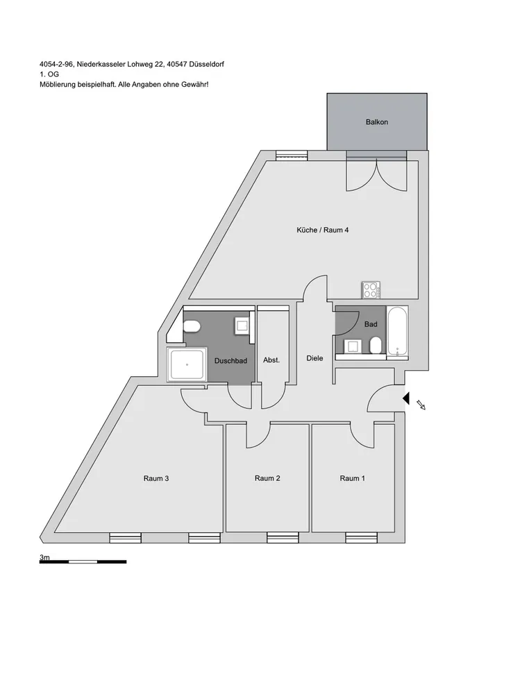 4 Zimmer Wohnung mit 108 m² in Düsseldorf – Bild 7