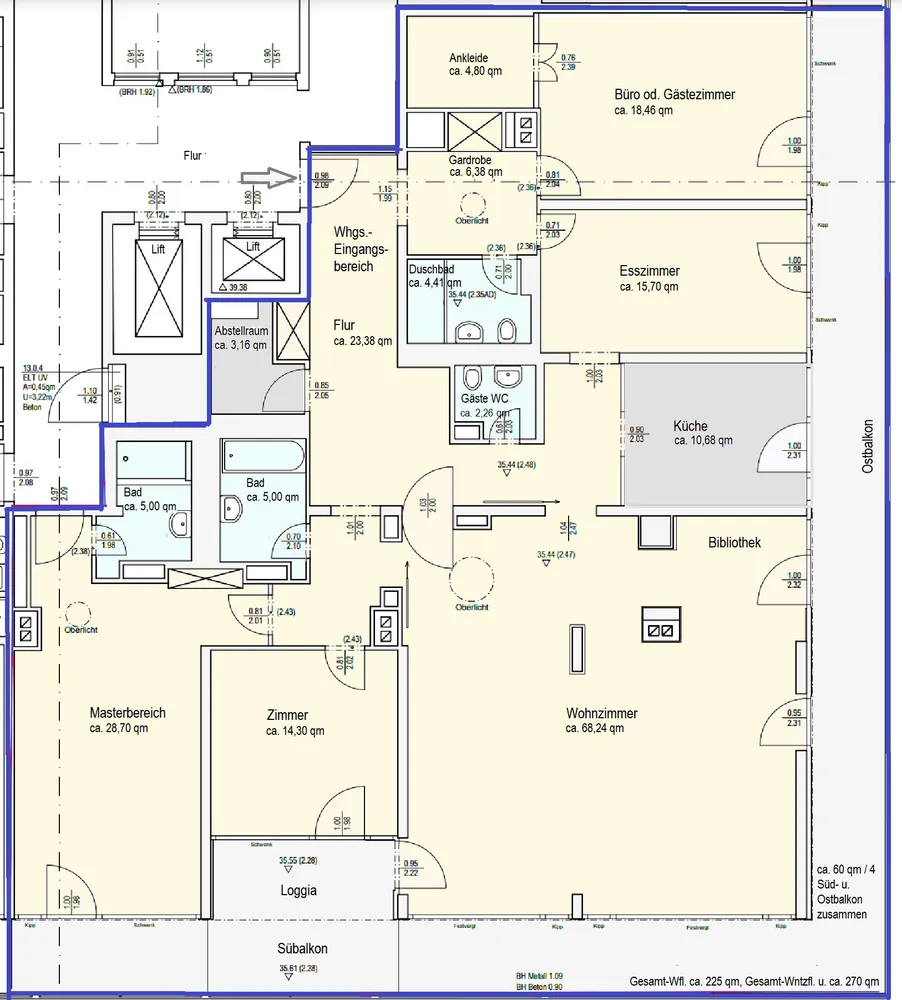5 Zimmer Wohnung mit 225 m² in München – Bild 3
