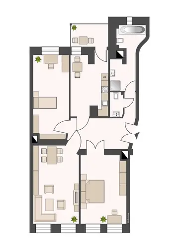 3 Zimmer Wohnung mit 84 m² in Leipzig – Bild 2