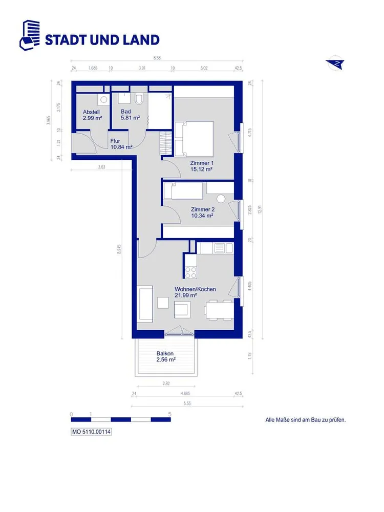 3 room apartment with 69 m² in Berlin – Photo 7