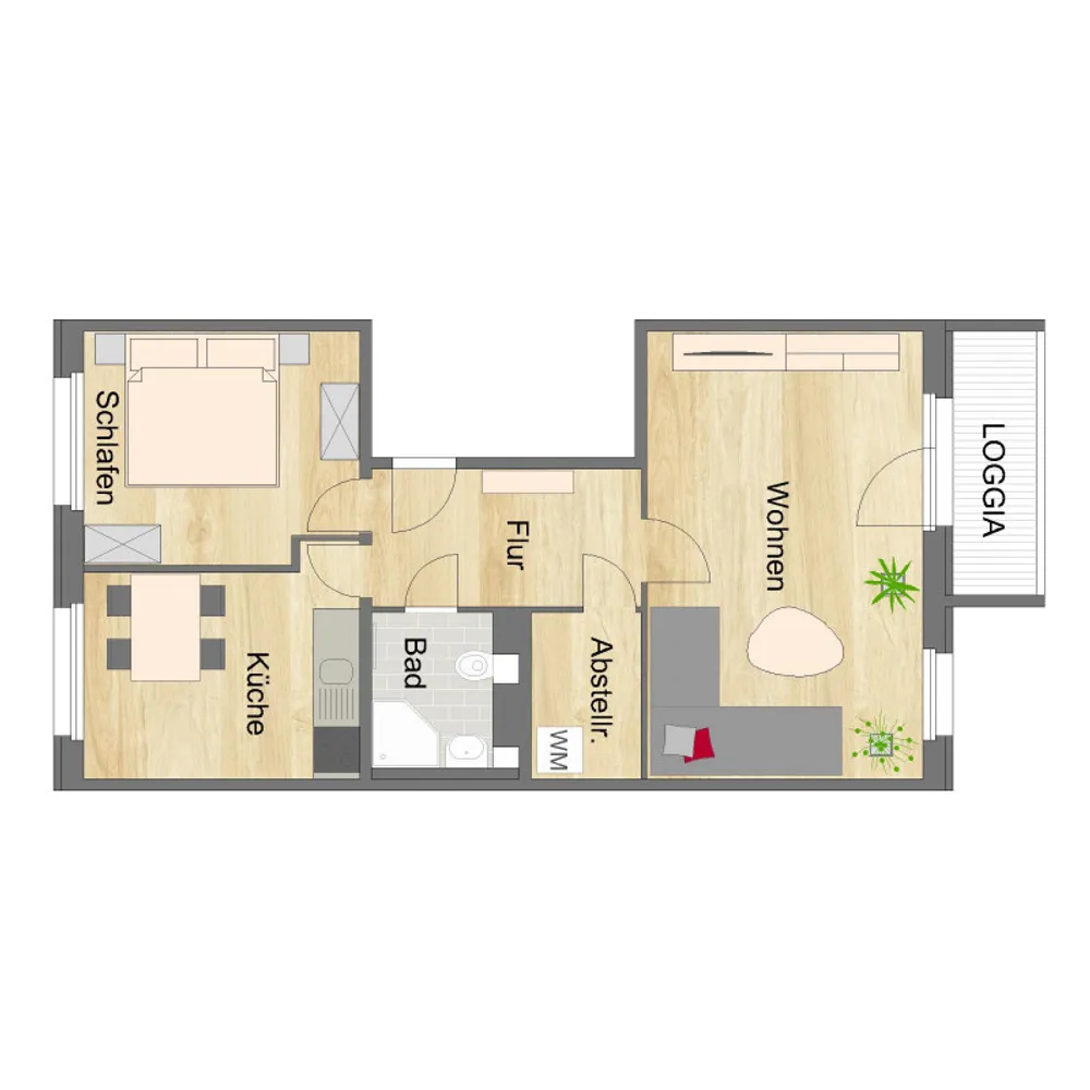 2 Zimmer Wohnung mit 58 m² in Zwickau – Bild 10