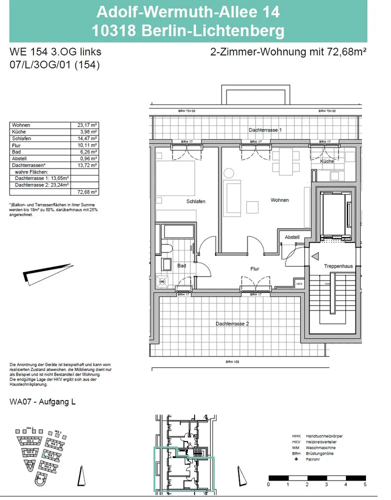 2 room apartment with 73 m² in Berlin – Photo 12
