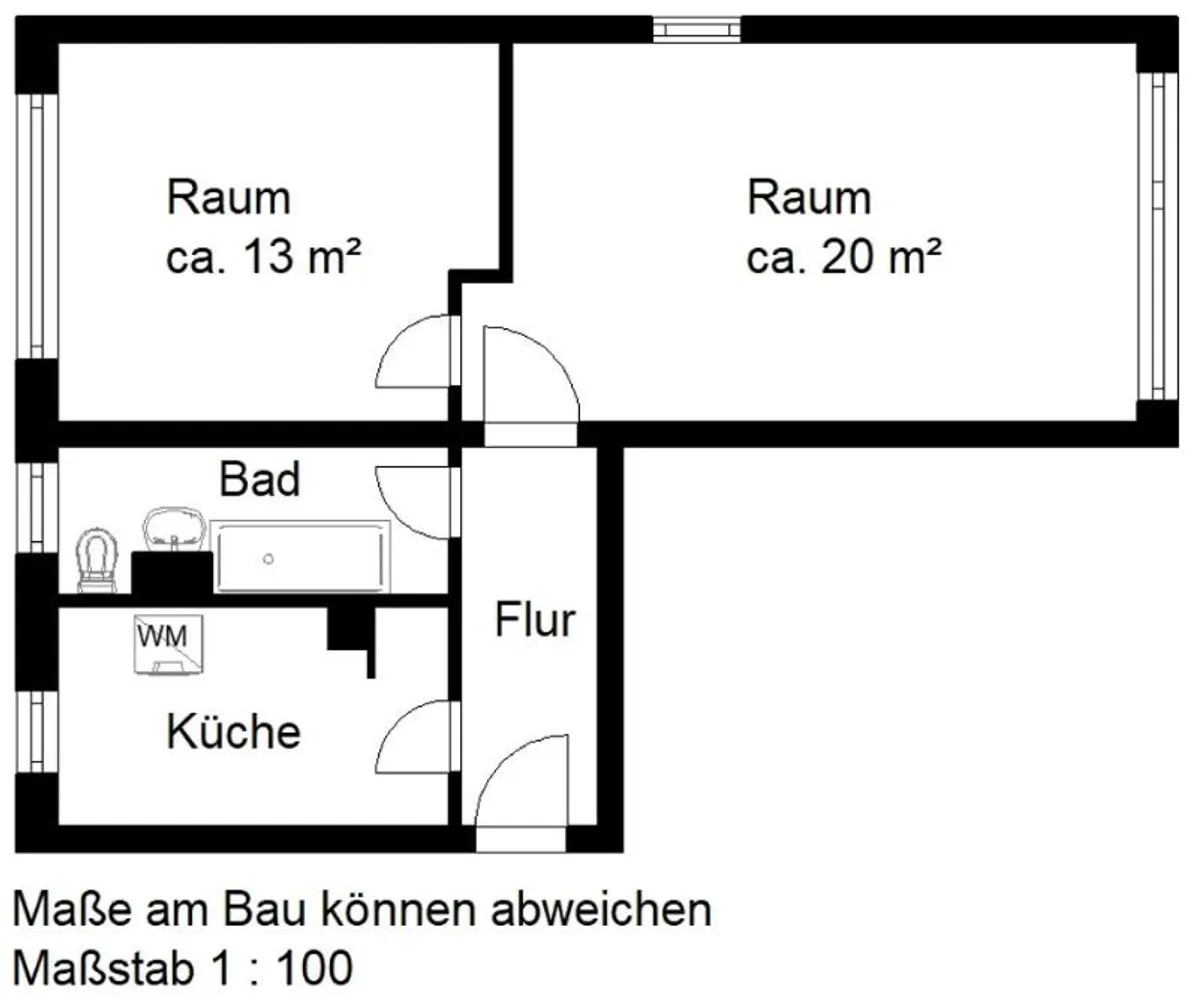 2 Zimmer Wohnung mit 47 m² in Halle (Saale) – Bild 6