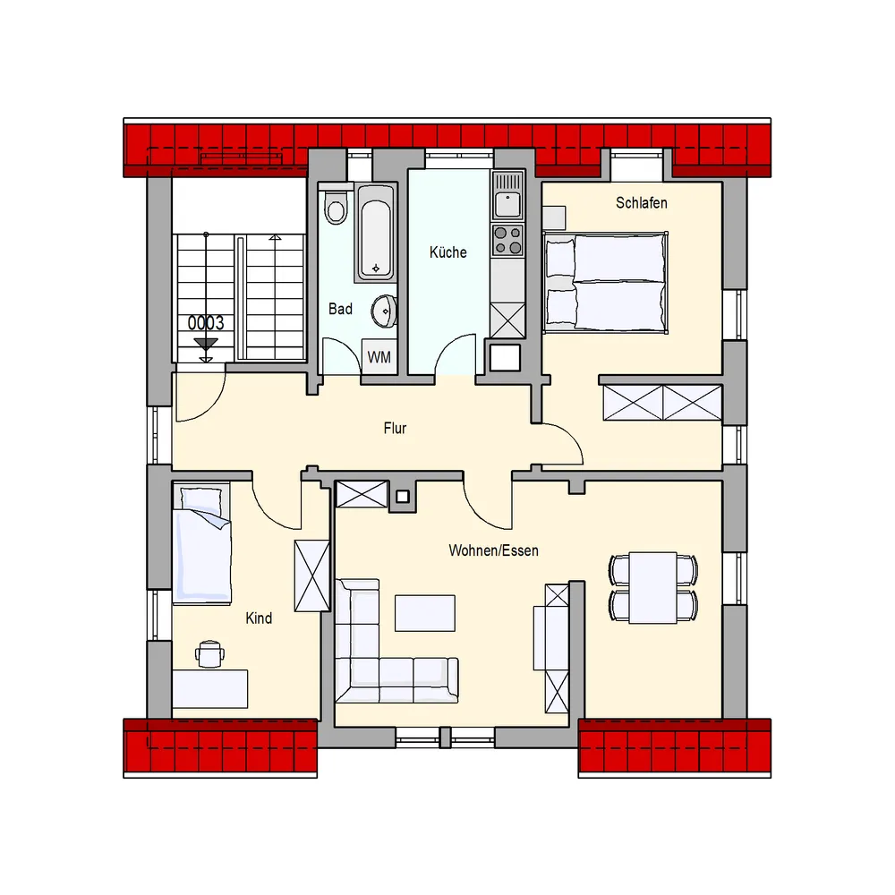 3 Zimmer Wohnung mit 65 m² in Stuttgart – Bild 2