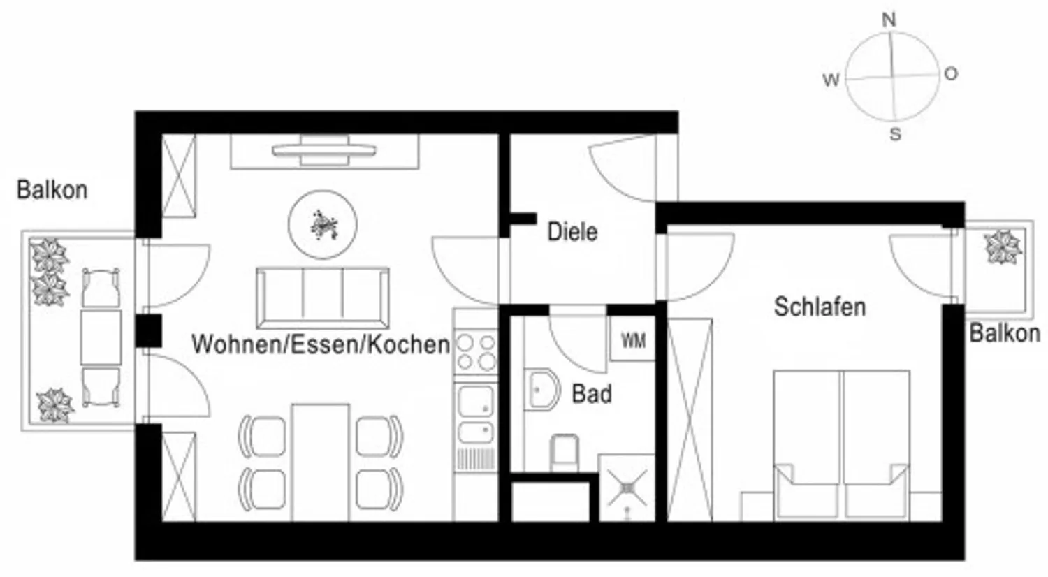 2 Zimmer Wohnung mit 55 m² in München – Bild 8