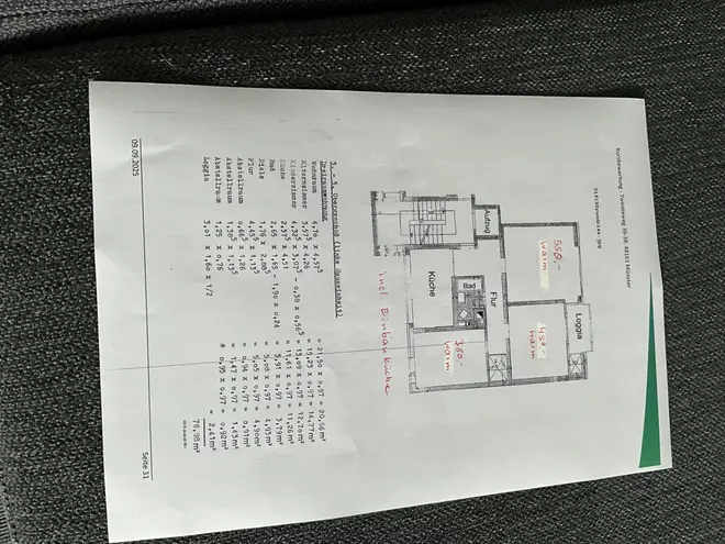 1 Zimmer Wohnung mit 13 m² in Münster – Bild 2