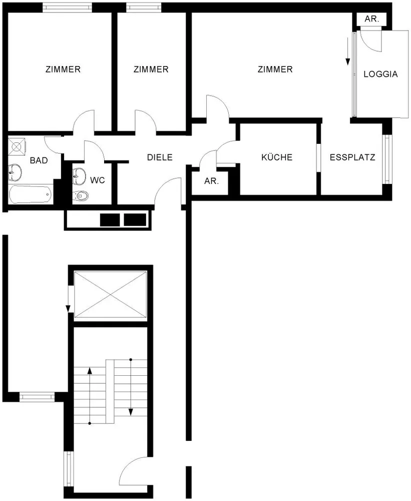 3 Zimmer Wohnung mit 80 m² in Bochum – Bild 3