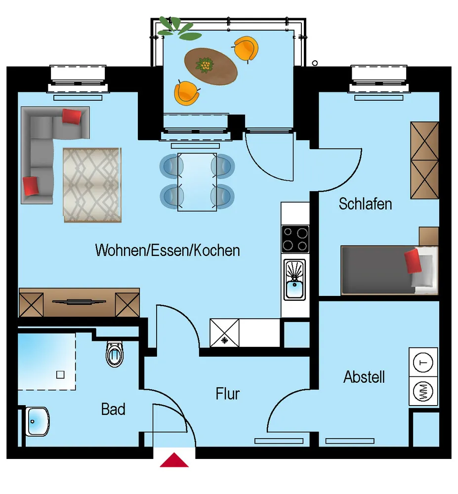 2 Zimmer Wohnung mit 59 m² in Chemnitz – Bild 6