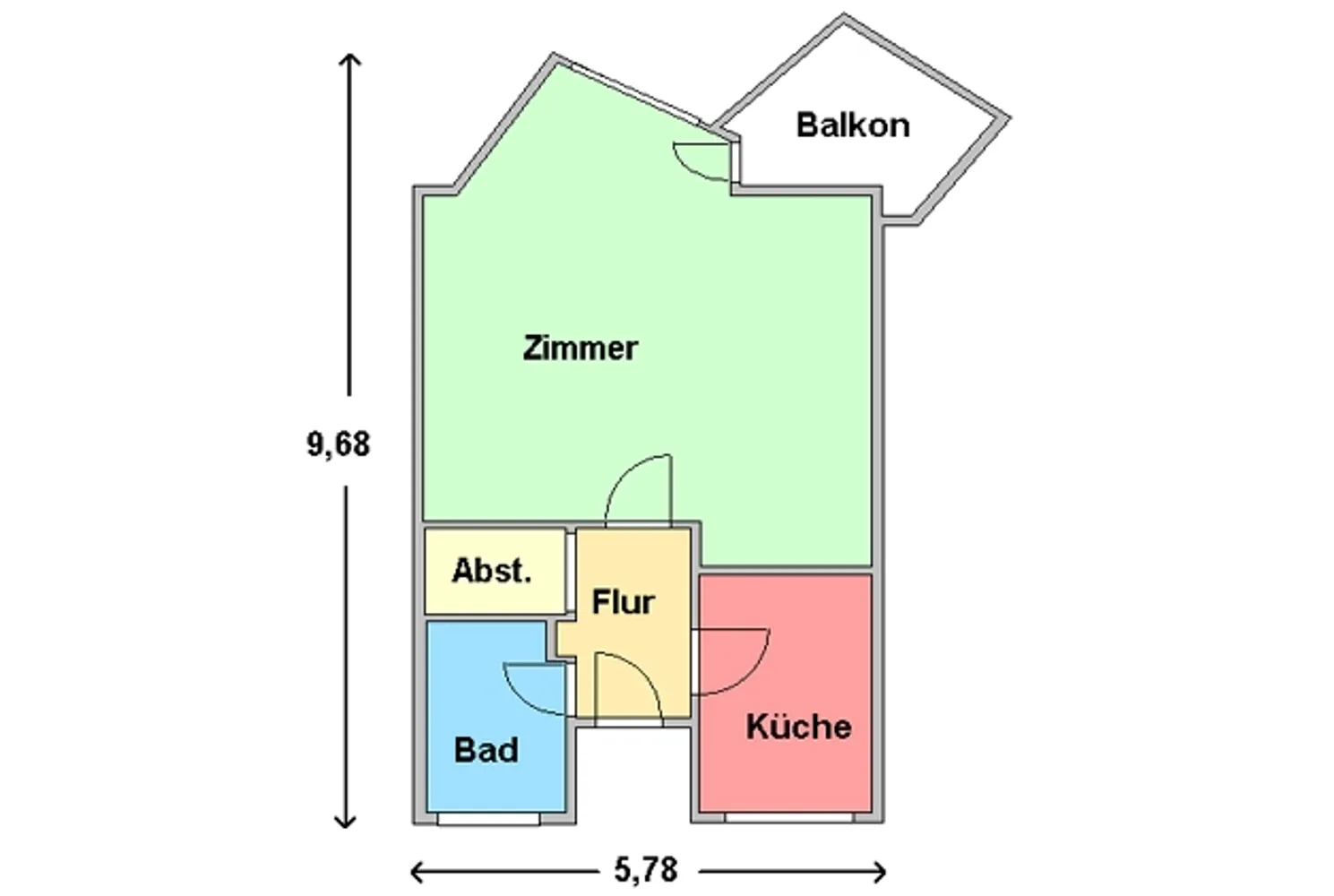 1 Zimmer Wohnung mit 46 m² in Berlin – Bild 2