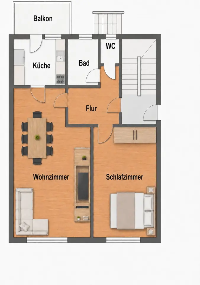2 Zimmer Wohnung mit 50 m² in Böblingen – Bild 5