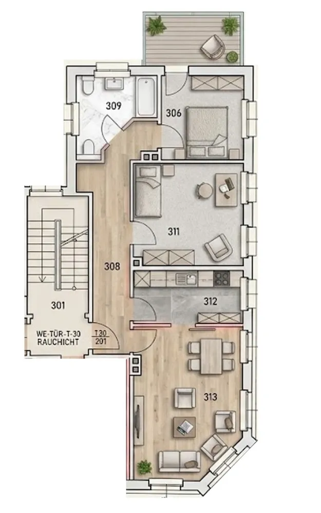 3 Zimmer Wohnung mit 80 m² in Erfurt – Bild 6