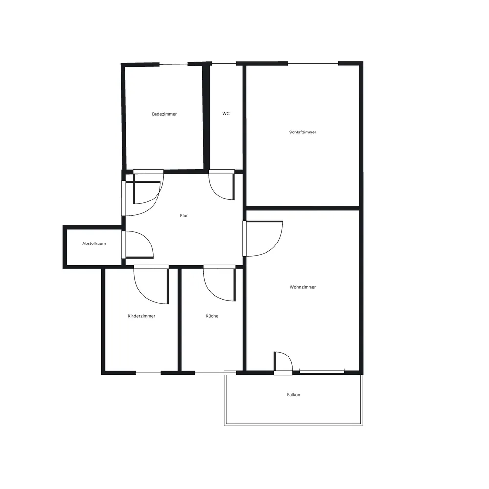3 Zimmer Wohnung mit 66 m² in Bochum – Bild 2