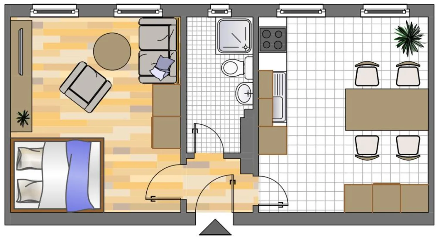 1 Zimmer Wohnung mit 36 m² in Dortmund – Bild 2