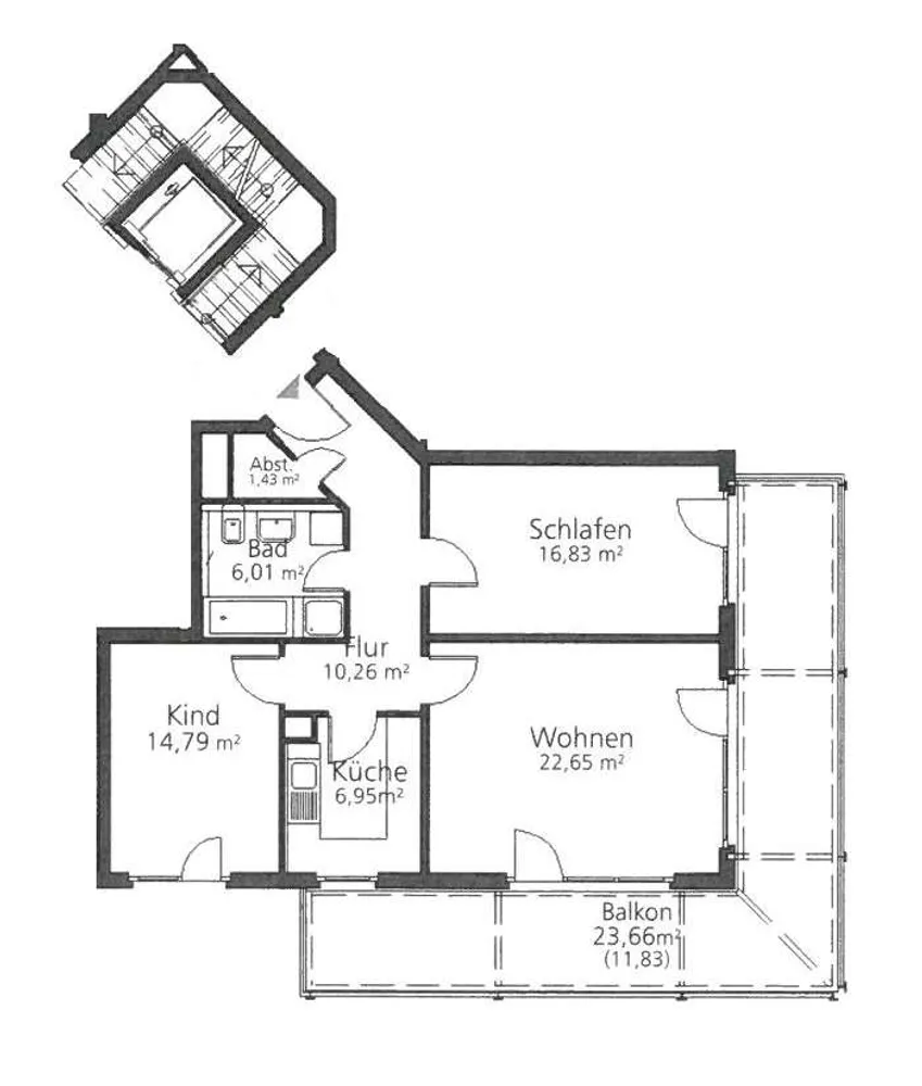 3 room apartment with 90 m² in Magdeburg – Photo 10