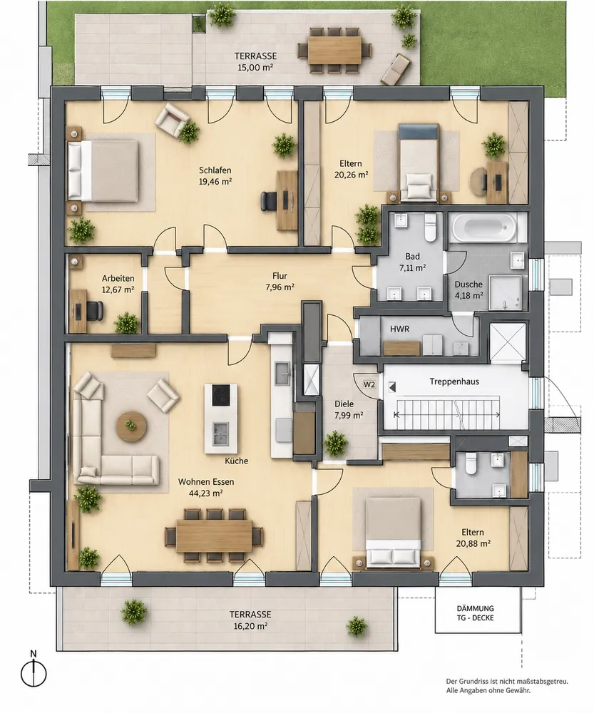 5 Zimmer Wohnung mit 176 m² in München – Bild 4