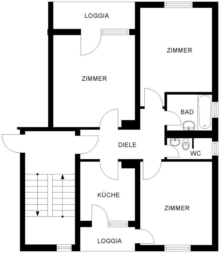 3 Zimmer Wohnung mit 72 m² in Bochum – Bild 3