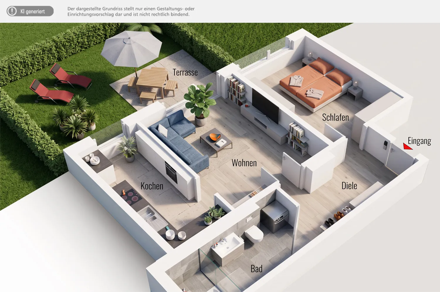 2 Zimmer Wohnung mit 61 m² in Chemnitz – Bild 2