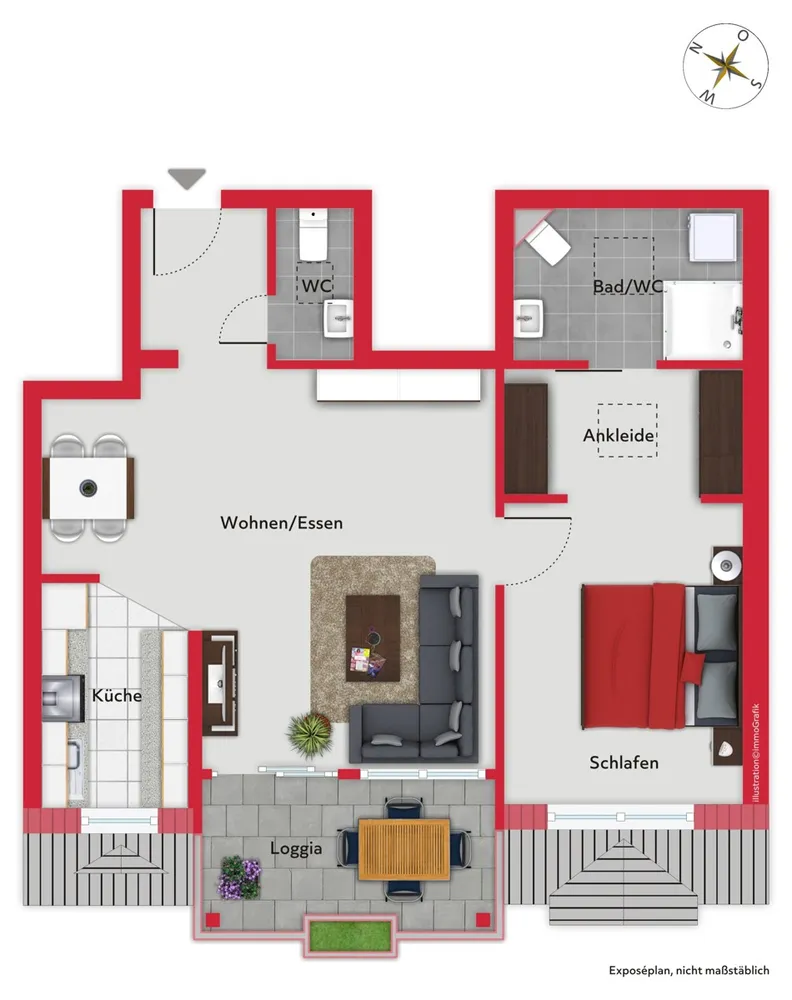 2 Zimmer Wohnung mit 60 m² in Oldenburg – Bild 4