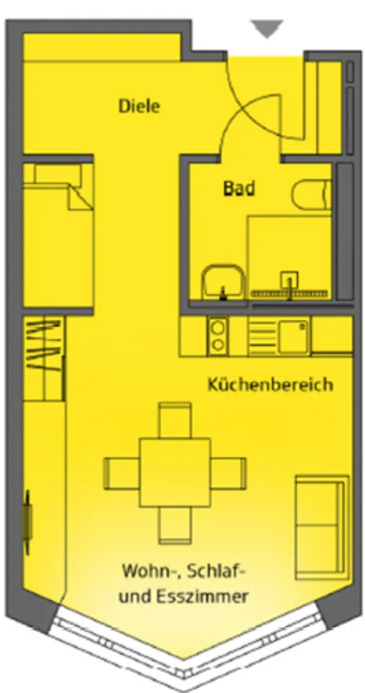 1 Zimmer Wohnung mit 38 m² in Berlin – Bild 4