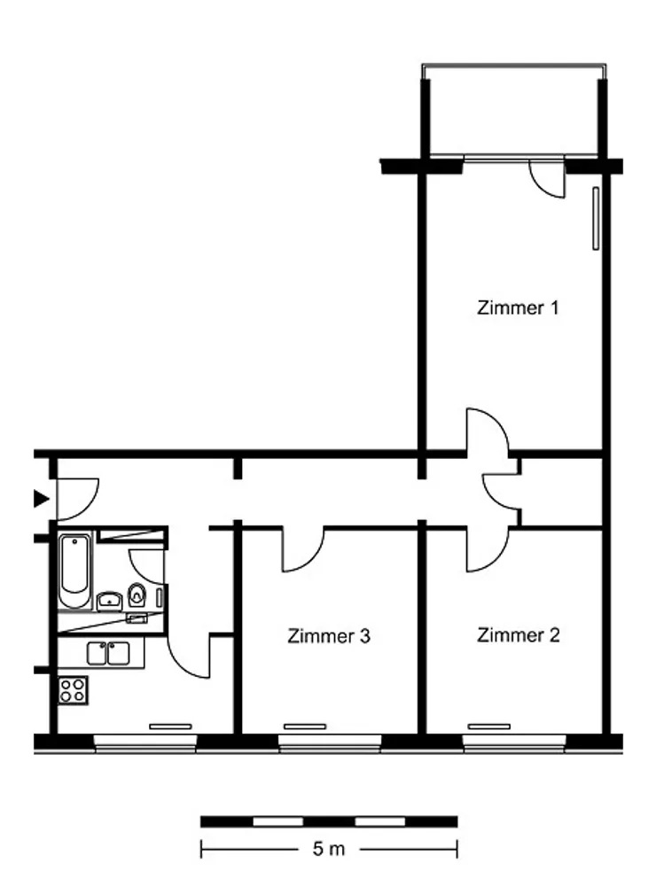 3 Zimmer Wohnung mit 70 m² in Berlin – Bild 3