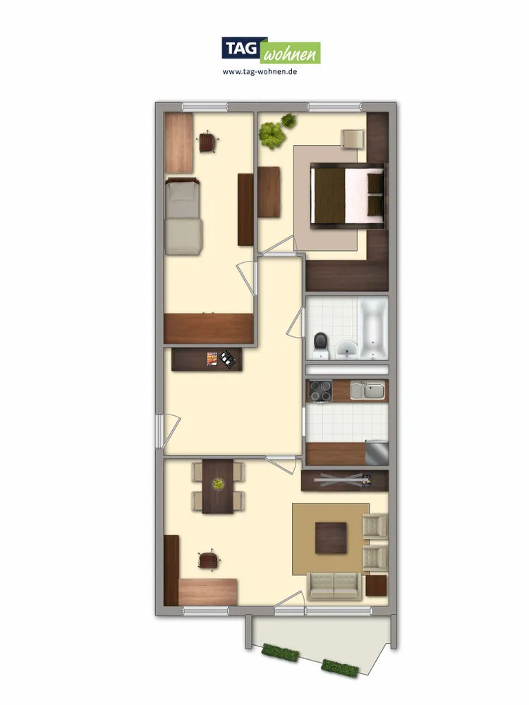 3 room apartment with 72 m² in Gotha – Photo 6