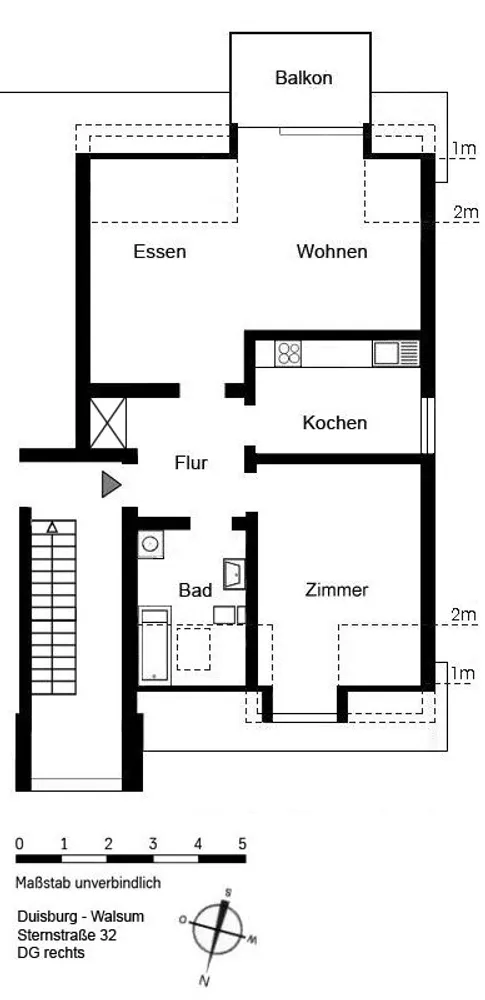 2 Zimmer Wohnung mit 65 m² in Duisburg – Bild 4