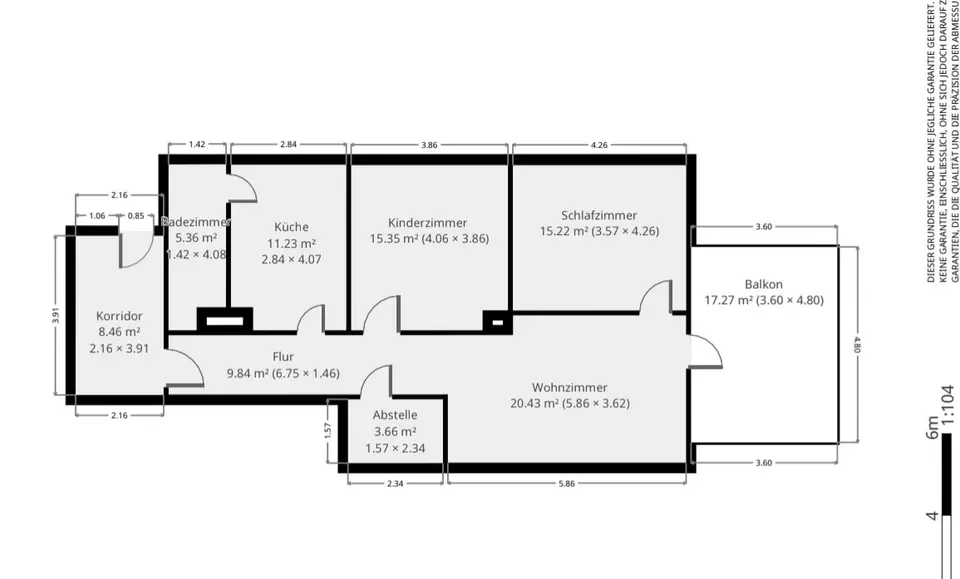 3 Zimmer Wohnung mit 100 m² in Schwedt/Oder – Bild 10