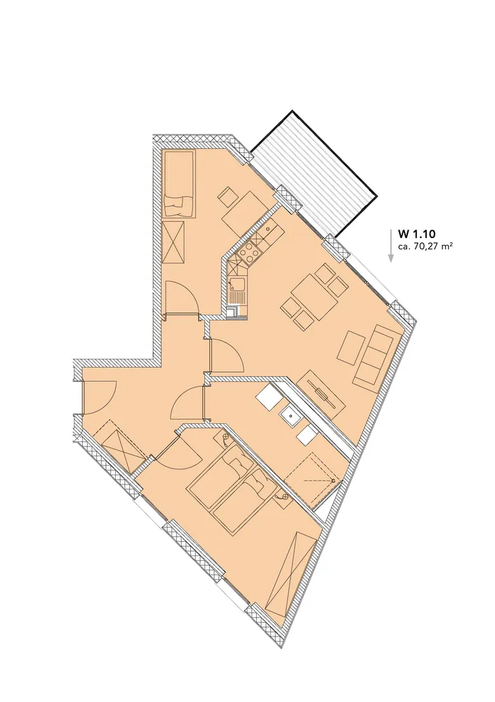 3 Zimmer Wohnung mit 70 m² in Rostock – Bild 7