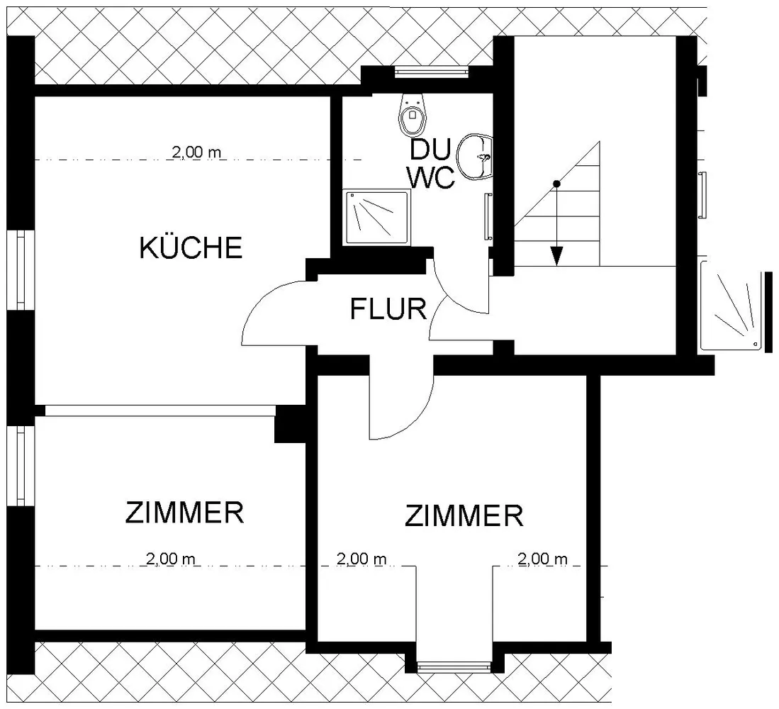 2 Zimmer Wohnung mit 42 m² in Hagen – Bild 2
