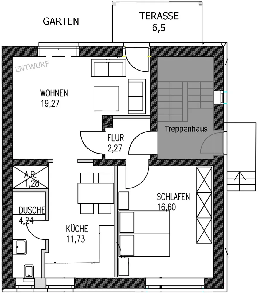 2 Zimmer Wohnung mit 58 m² in Hürth – Bild 9