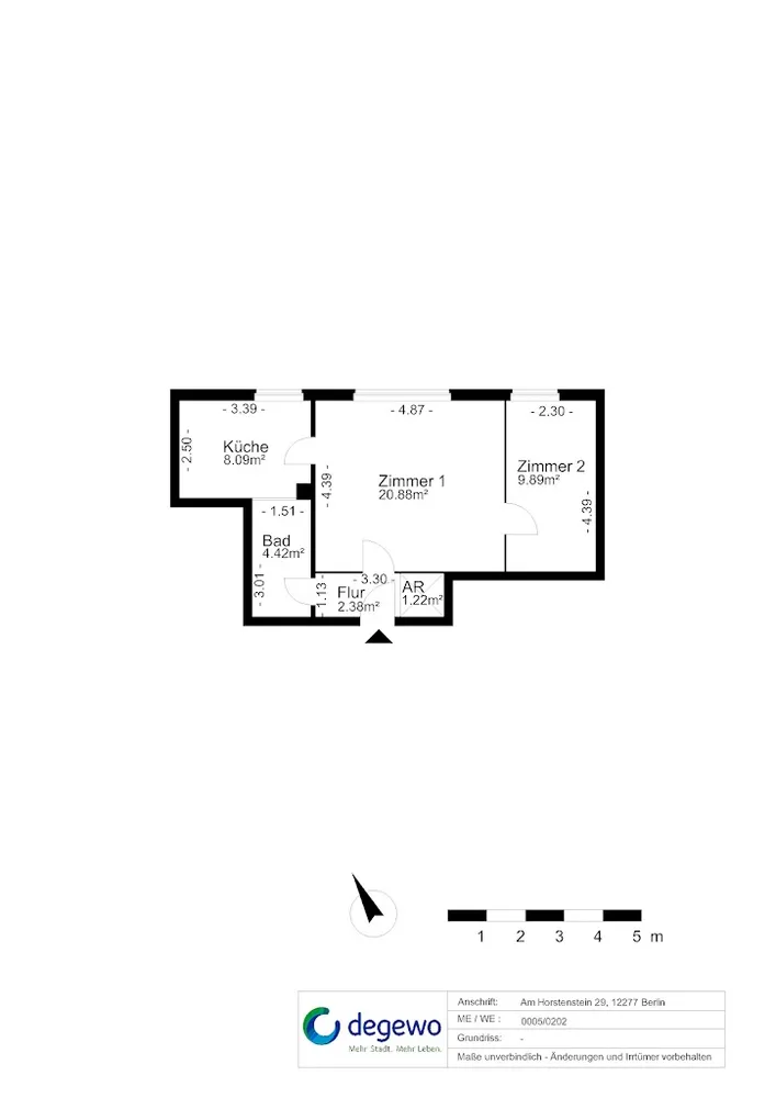 2 Zimmer Wohnung mit 48 m² in Berlin – Bild 12