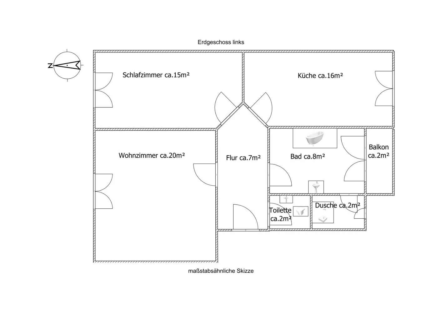 2 room apartment with 68 m² in Halle (Saale) – Photo 9