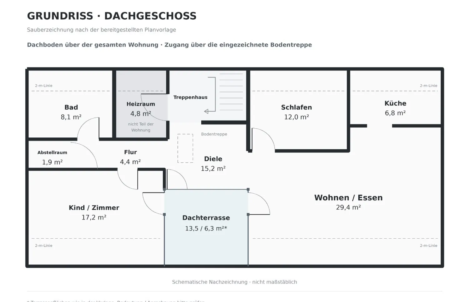 3 Zimmer Wohnung mit 115 m² in Darmstadt – Bild 3