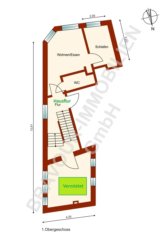 2 Zimmer Wohnung mit 21 m² in Düsseldorf – Bild 9