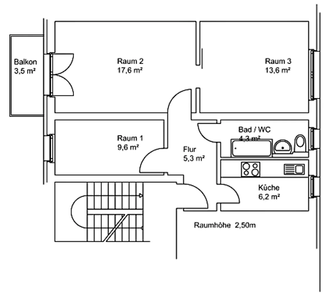 3 room apartment with 56 m² in Kamenz – Photo 6